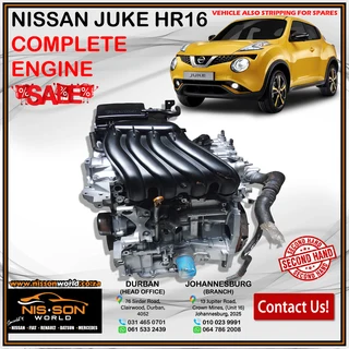 Nissan Juke Hr16 Complete Engine