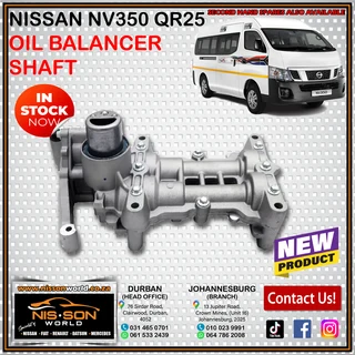Nissan Nv350 Qr25 Oil Balancer Shaft