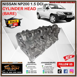 Nissan Np200 1.5 Dci Cylinder Head (bare)