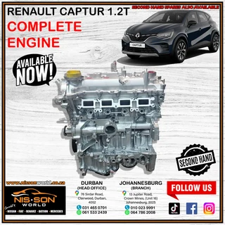 Renault Captur 1.2t Complete Engine