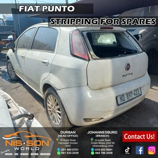 Fiat Punto Stripping For Spares