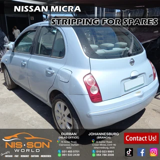 Nissan Micra Stripping For Spares