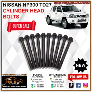 Nissan Np300 Td27 Cylinder Head Bolts