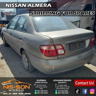 Nissan Almera Stripping For Spares