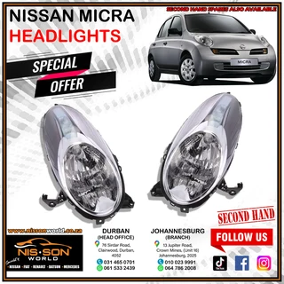 Nissan Micra Headlights