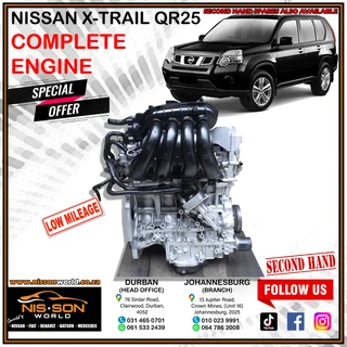 Nissan X-trail Qr25 Complete Engine