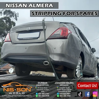 Nissan Almera Stripping For Spares