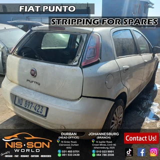 Fiat Punto Stripping For Spares
