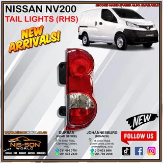 Nissan Nv200 Tail Lights (rhs)