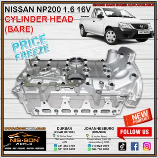 Nissan Np200 1.6 16v Cylinder Head (bare)