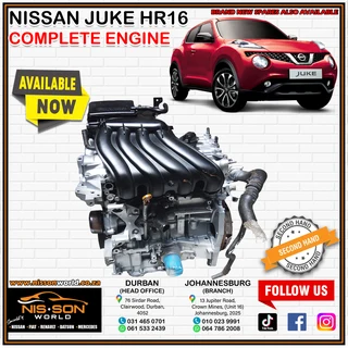 Nissan Juke Hr16 Complete Engine