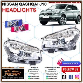 Nissan Qashqai J10 Headlights