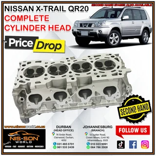 Nissan X-trail Qr20 Complete Cylinder Head