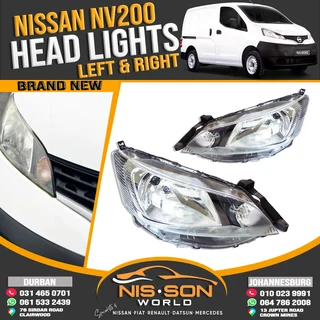 Nissan Nv200 Head Lights (lhs/rhs)