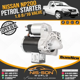 Nissan Np200 1.6 8/16v Petrol Starter