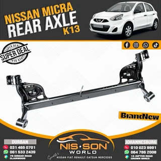 Nissan Micra K13 Rear Axle