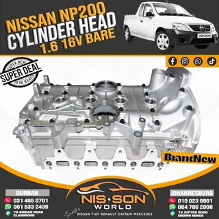 Nissan Np200 1.6 16v Cylinder Head (bare)