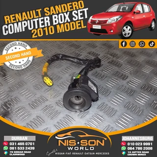 RENAULT SANDERO COMPUTER BOX SET 2010 MODEL