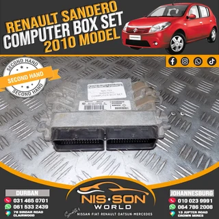 RENAULT SANDERO COMPUTER BOX SET 2010 MODEL