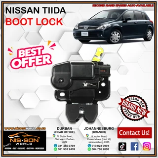 Nissan tiida boot lock