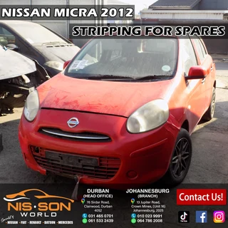 Nissan Micra Stripping For Spares