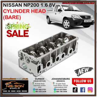 Nissan Np200 1.6 8v Cylinder Head
