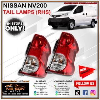 Nissan Nv200 Tail Lamps Rhs