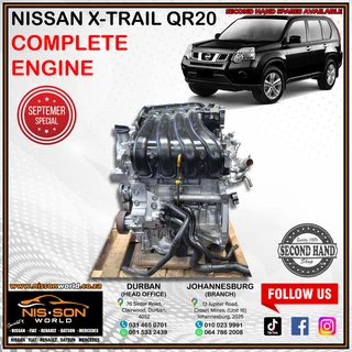 Nissan X-trail Qr20 Complete Engine