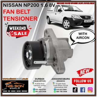 Nissan Np200 1.6 8v Fan Belt Tensioner - With Aircon