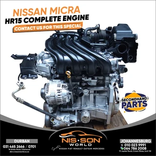 Nissan Micra HR15 Complete Engine