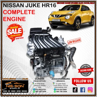 Nissan Juke Hr16 Complete Engine