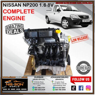 Nissan Np200 1.6 8v Complete Engine