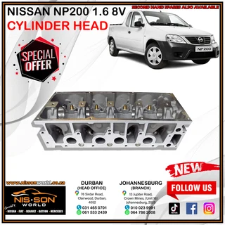 Nissan Np200 1.6 8v Cylinder Head
