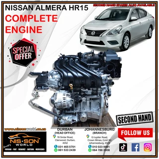 Nissan Almera Hr15 Complete Engine