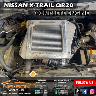 Nissan X-trail Qr20 Complete Engine
