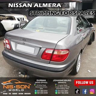 Nissan Almera Now Stripping For Spares