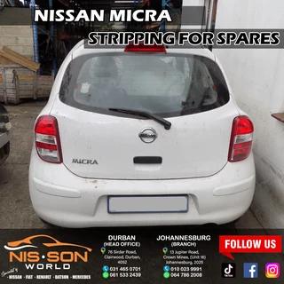 Nissan Micra Stripping For Spares