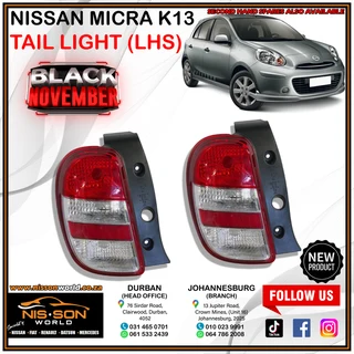Nissan Micra K13 Tail Lights Lhs
