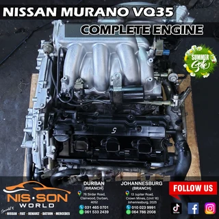 Nissan Murano Vq35 Complete Engine