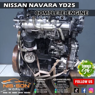 Nissan Navara Yd25 Complete Engine