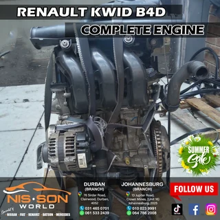 Renault Kwid B4d Complete Engine