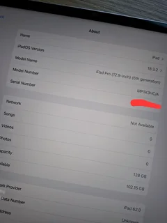 iPad Pro 12.9-inch 6th Gen  / M2 Chip 128GB Wifi  &amp; Cellular