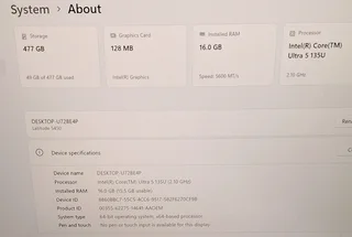 Dell Latitude 5450 Core Ultra 5 / 512GB SSD 16GB RAM