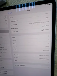 Apple iPad Pro 12.9-inch  / 5th Gen M1 Chip  / 256GB SSD Wifi Only