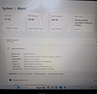 Huawei MateBook D14 Core i5 11th Gen  / 512GB SSD 8GB RAM