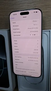 Apple iPhone 16 Pro Max 256GB / White Titanium