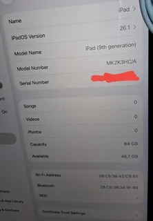 iPad 9th Generation 64GB Wifi Only