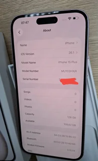 Apple iPhone 15 PLUS 128GB / Pink Color