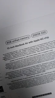 MacBook Air M2 Chip 256GB SSD 8GB RAM