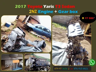 2017 Toyota 2NZ Engine &amp; Gear Box